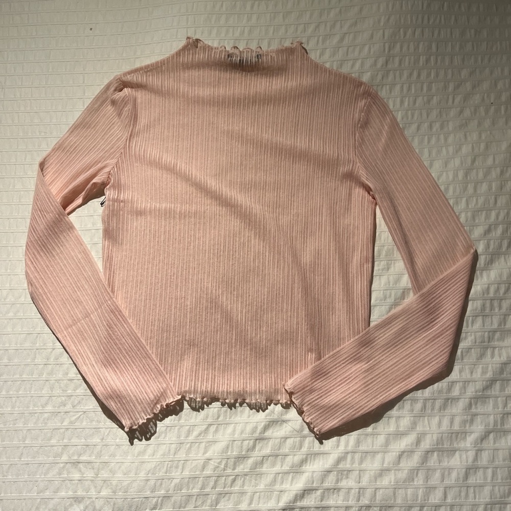 Blush pink mesh top from forever 21💗